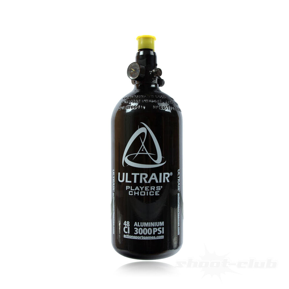 Ultrair HPA-Tank 0,8 l - 48 ci, 3000 psi, Aluminium mit Vorregulator