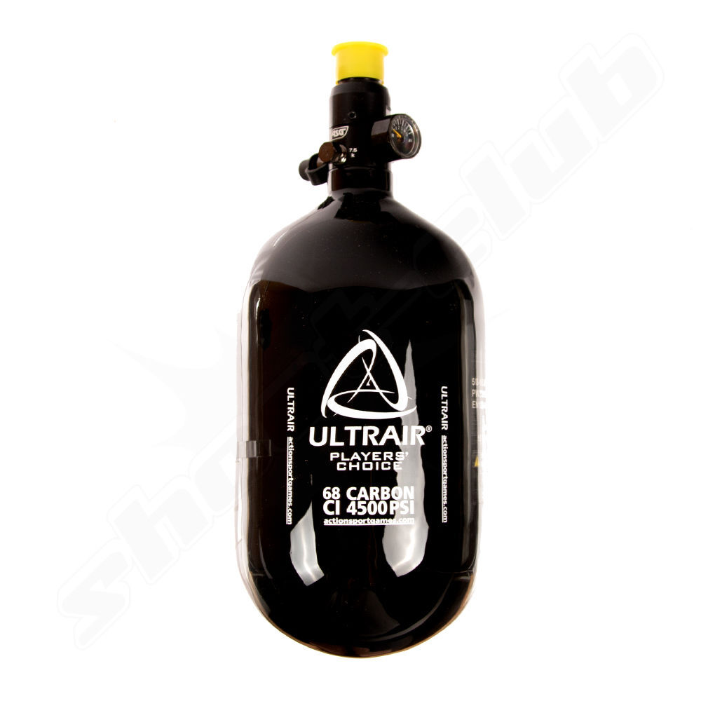 Ultrair HPA-Tank, 1.1 liter, 68 ci, 4500 psi carbon, inklusive Vorregulator