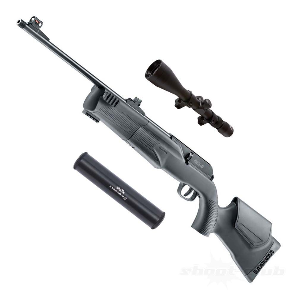 Umarex 850 M2 Co2 Gewehr 4,5mm Diabolo Set mit shoXx Schalldämpfer und ...