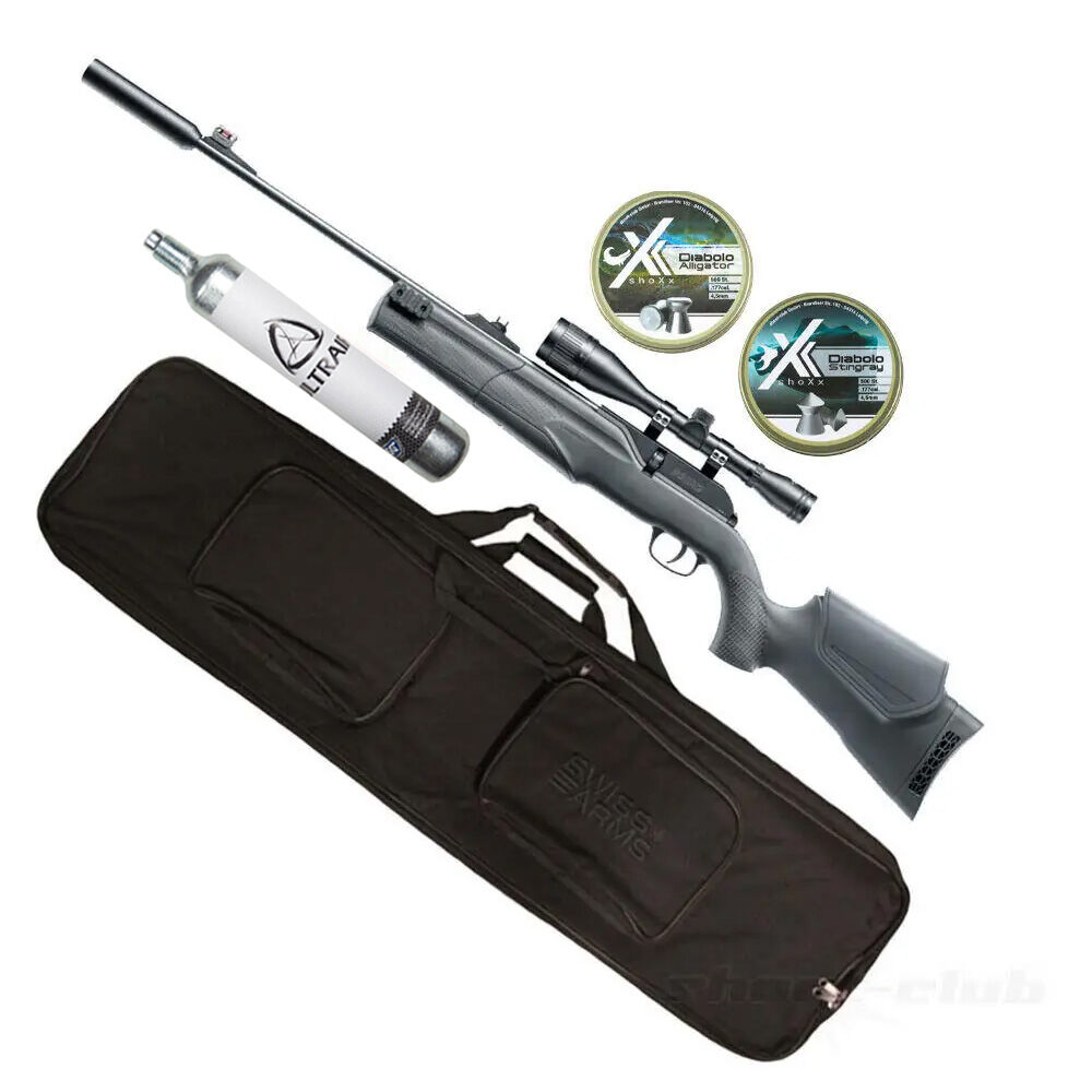 Umarex 850 M2 Target Kit CO2 Gewehr 4,5mm Diabolos - Futteral-Bundle