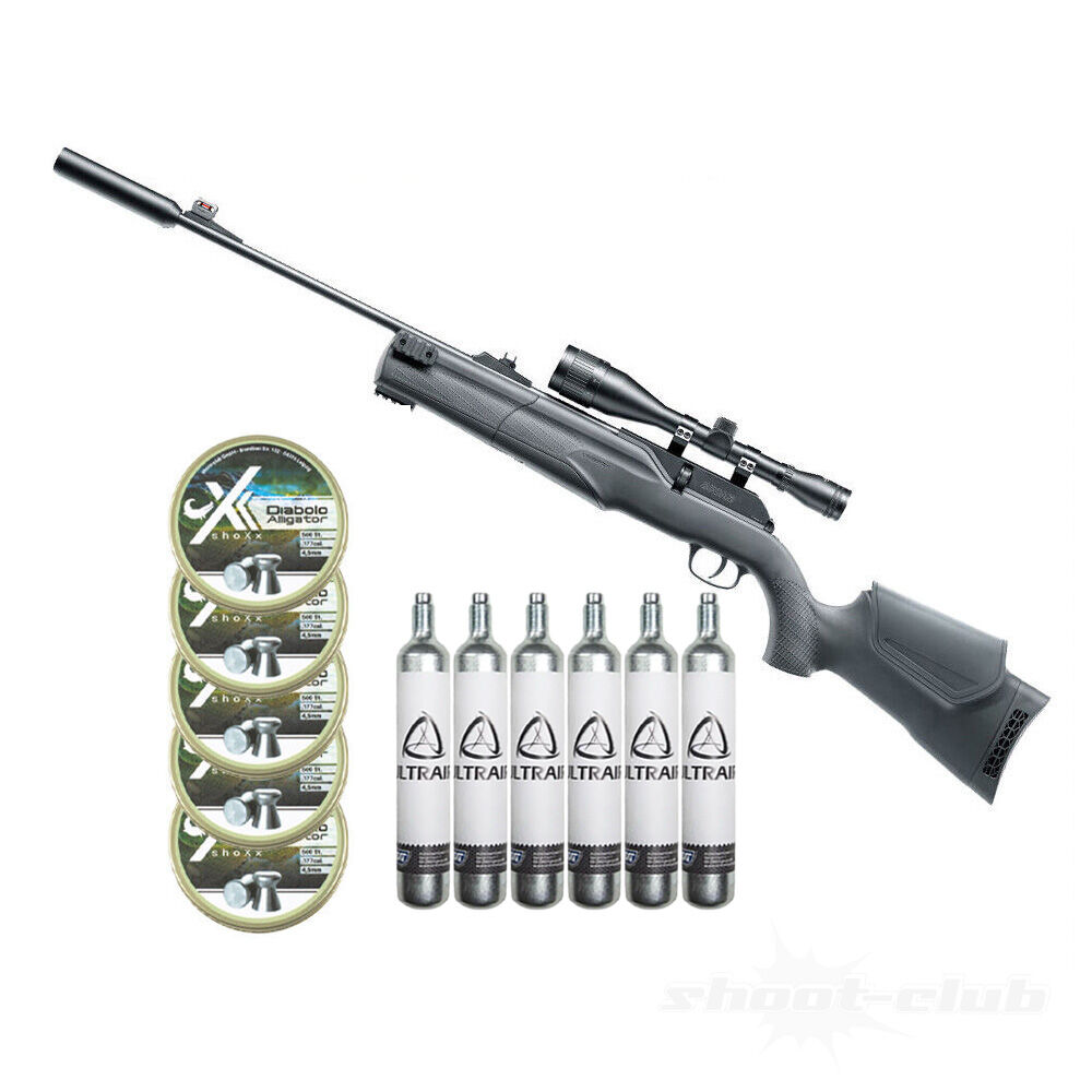 Umarex 850 M2 Target Kit Co2 Gewehr 4,5mm im Set mit CO2 Kapseln und Diabolos