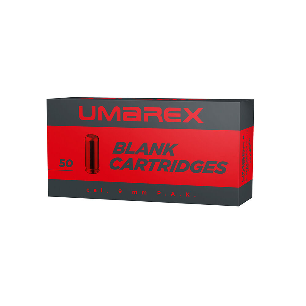 Umarex Blank Catridges Platzpatronen 9mm P.A.K. 50 Schuss