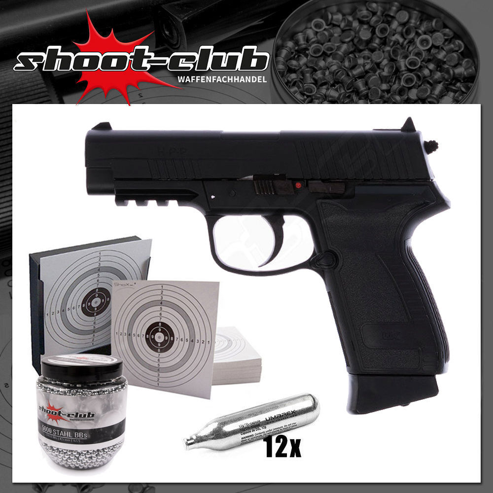 Umarex HPP Blowback CO2 Pistole 4,5 mm Stahl BBs - Kugelfang-Set