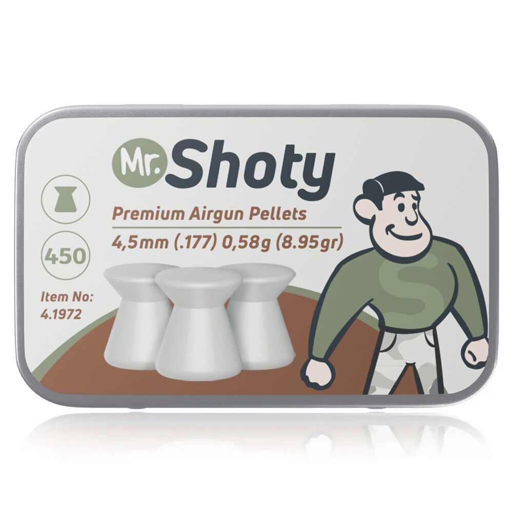 Umarex Mr. Shoty Flachkopf Diabolos glatt 4,5 mm 0,58 g 450 Stk