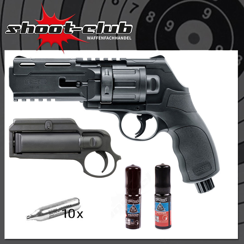 Umarex T4E HDR 50 CO2 Paintball Revolver .50 im Komplett-Set