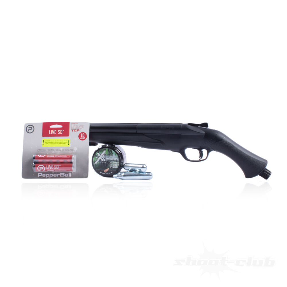 Umarex T4E HDS .68 - SET Black Widow Rubberballs, Pepperballs, Co2 Kapseln