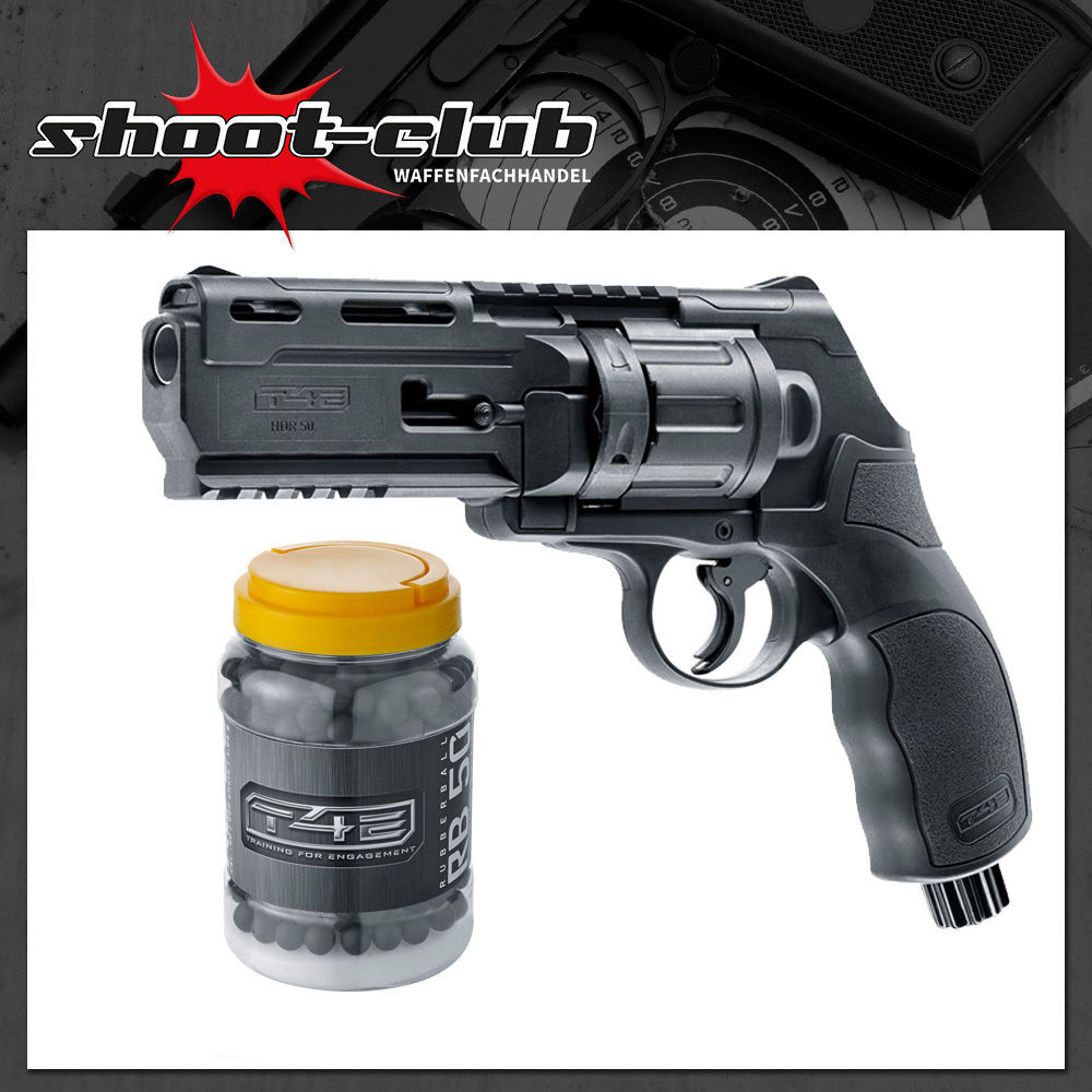 Umarex T4E TR 50 CO2 Revolver .50 im Set mit 500 Rubberballs