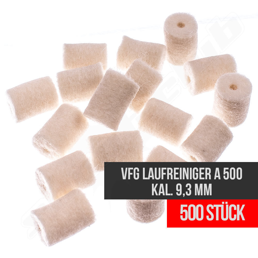 VFG Laufreiniger A 500 für Büchsen, Kal. 9,3 mm, 500 Stk.