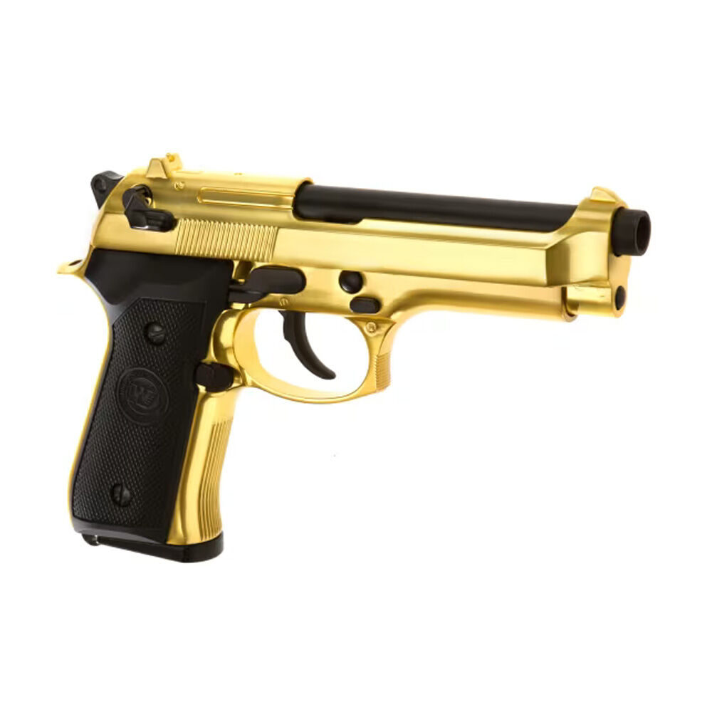 WE M9 Airsoft Pistole GBB Vollmetall 6mm BB gold