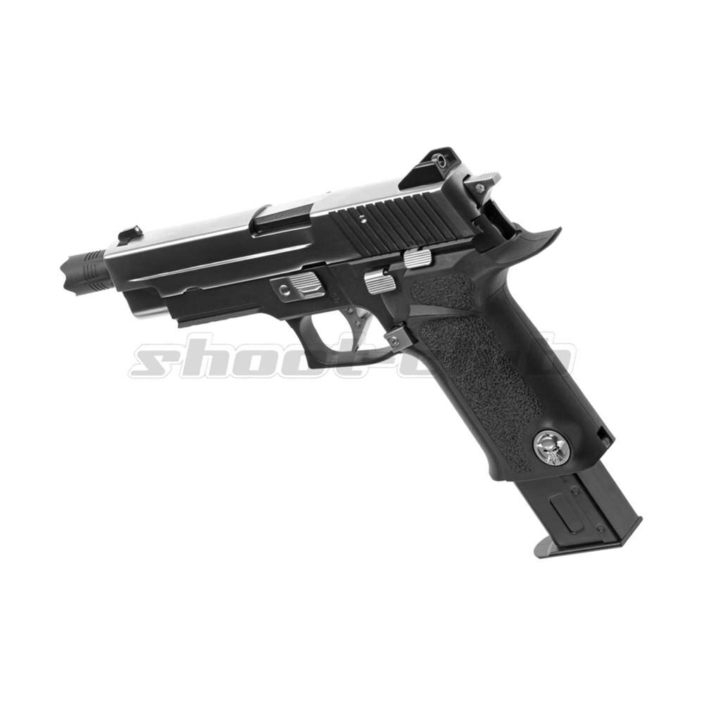 WE P226 Virus Airsoft Pistole Gas Blow Back Full Metall .6mm BB Dual Tone
