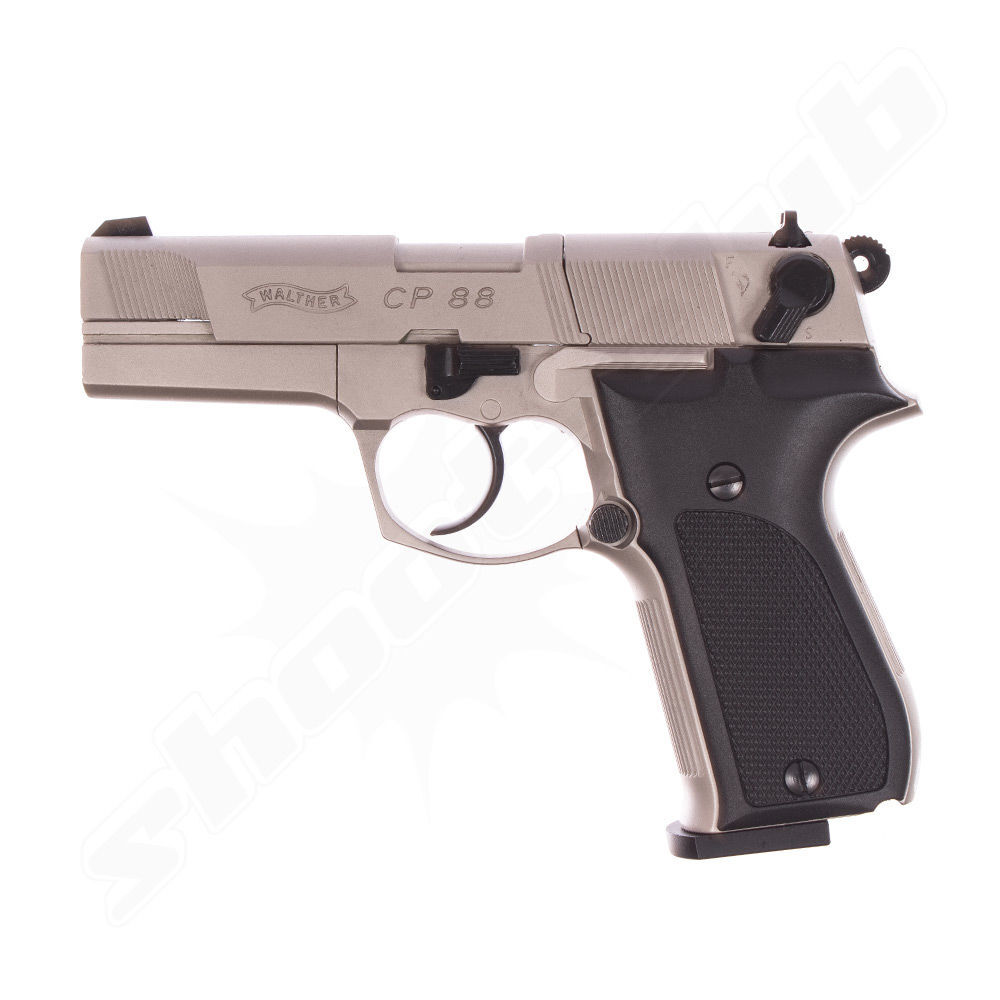 Walther CP88 CO2 Pistole 4 Zoll Nickel - 4,5mm Diabolo
