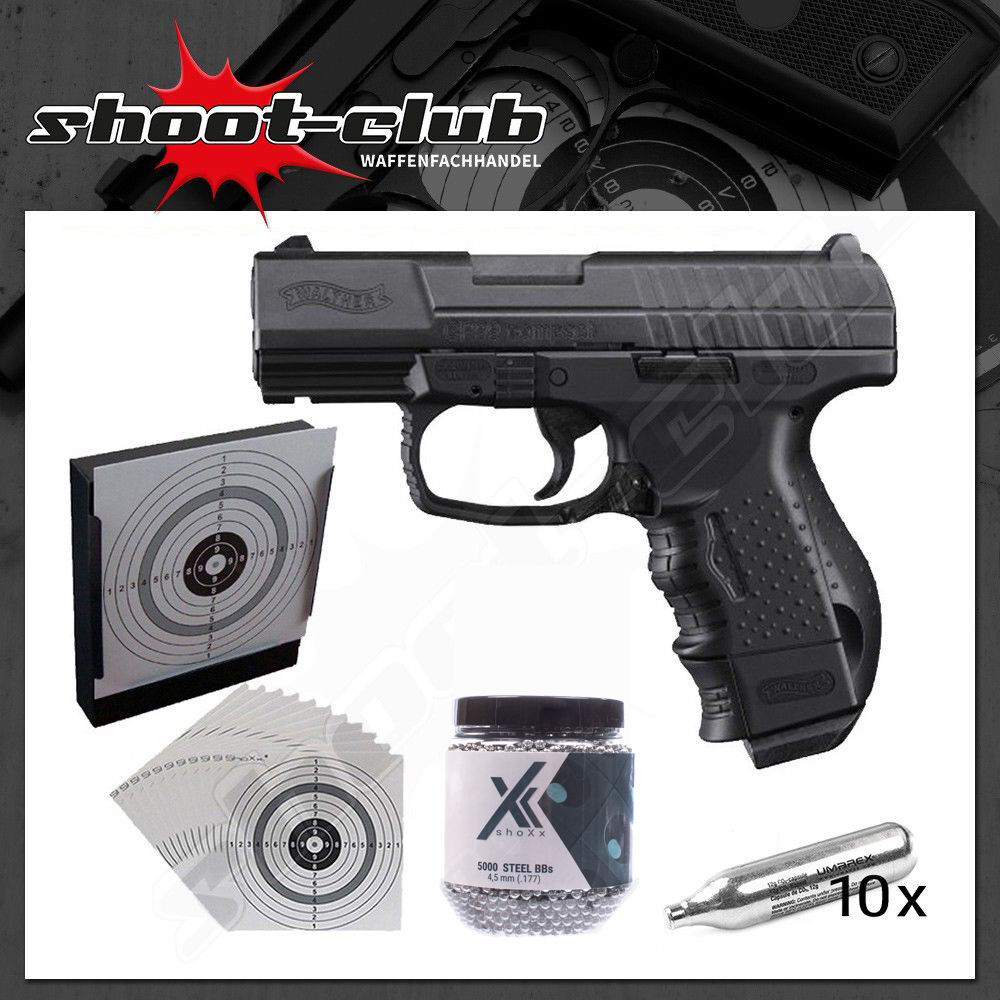 Walther Cp99 Compact Co2 Pistole Kal 4 5mm Set