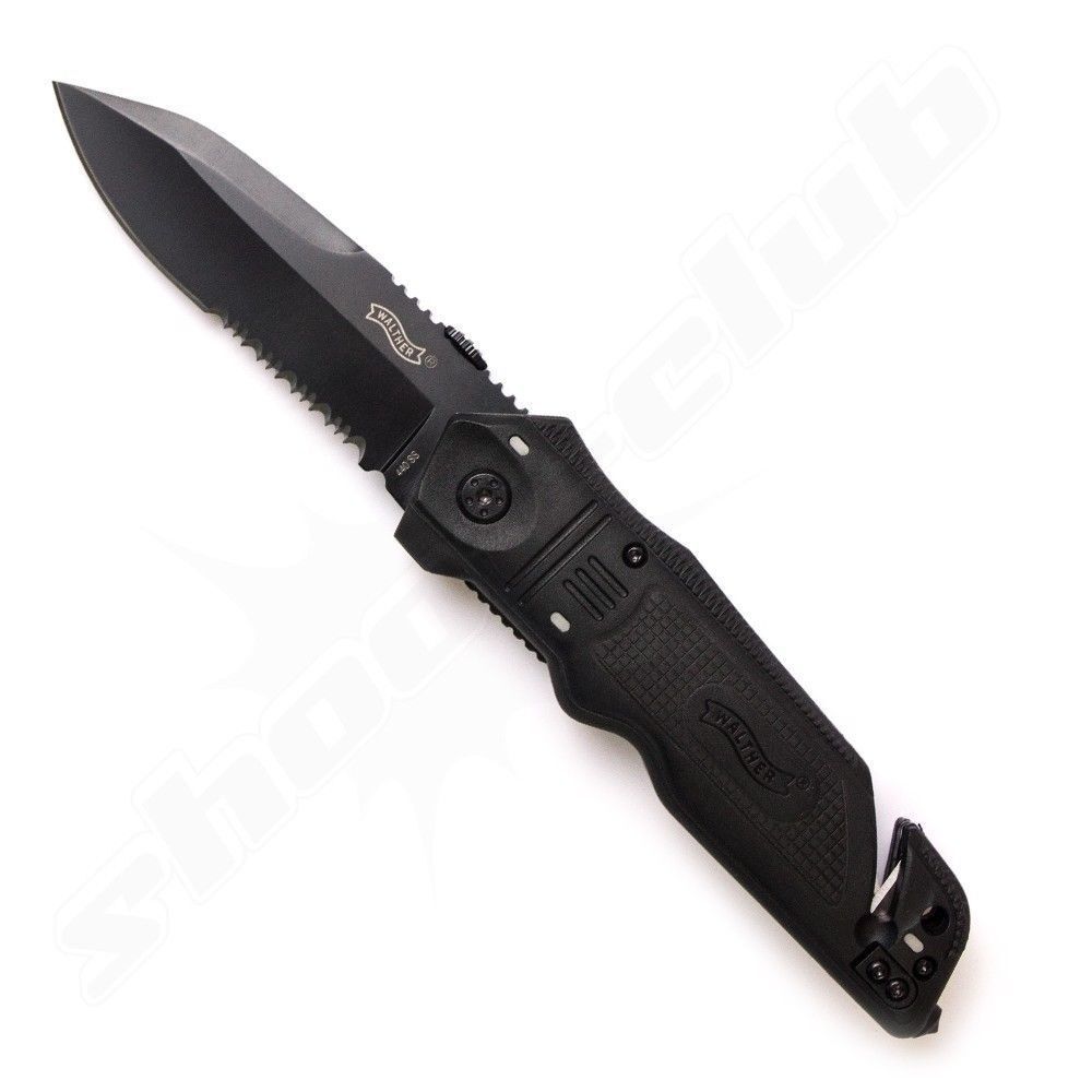 Walther ERK - Emergency Rescue Knife mit Nylon Holster