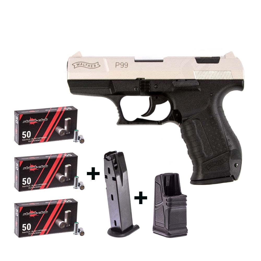 Walther P99 Schreckschuss Pistole vernickelt 9mm PAK