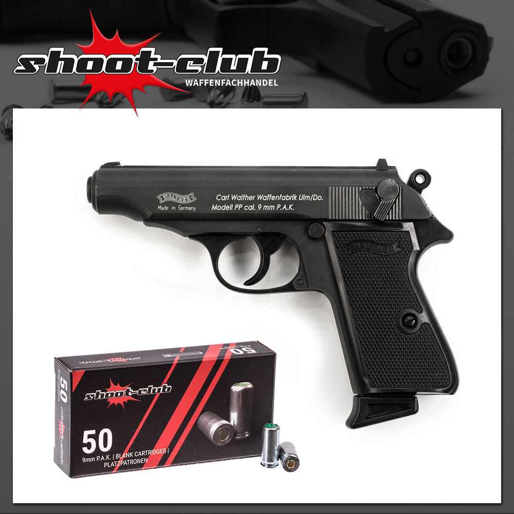 Walther PP Schreckschusspistole 9mm + Platzpatronen