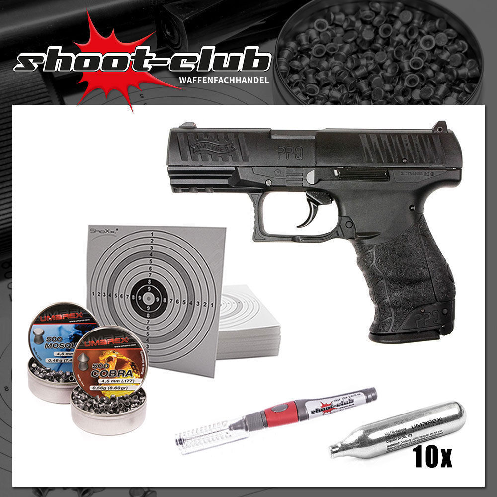 Walther Ppq Co2 Pistole Kal 4 5 Mm Diabolos Set
