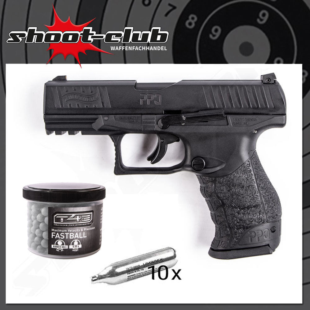 Walther PPQ M2 T4E RAM .43 - 4 Joule im Set T4E Fastballs .43