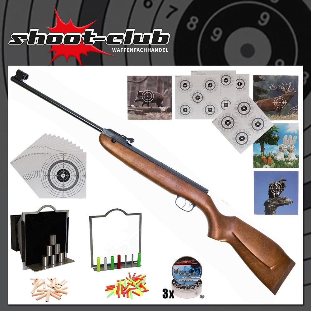 weihrauch hw 30 s luftgewehr 4 5mm diabolos im super target set