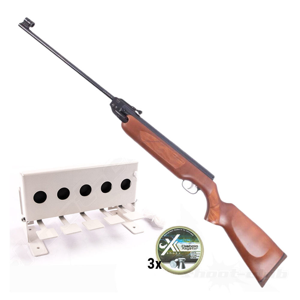 Weihrauch HW 35 Luftgewehr 4,5mm Diabolos - Biathlon-Set