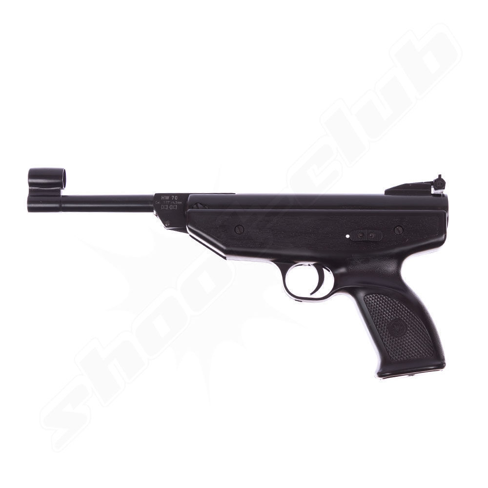 Weihrauch HW 70 Luftpistole Knicklauf Federdruck 4,5mm Diabolo schwarz