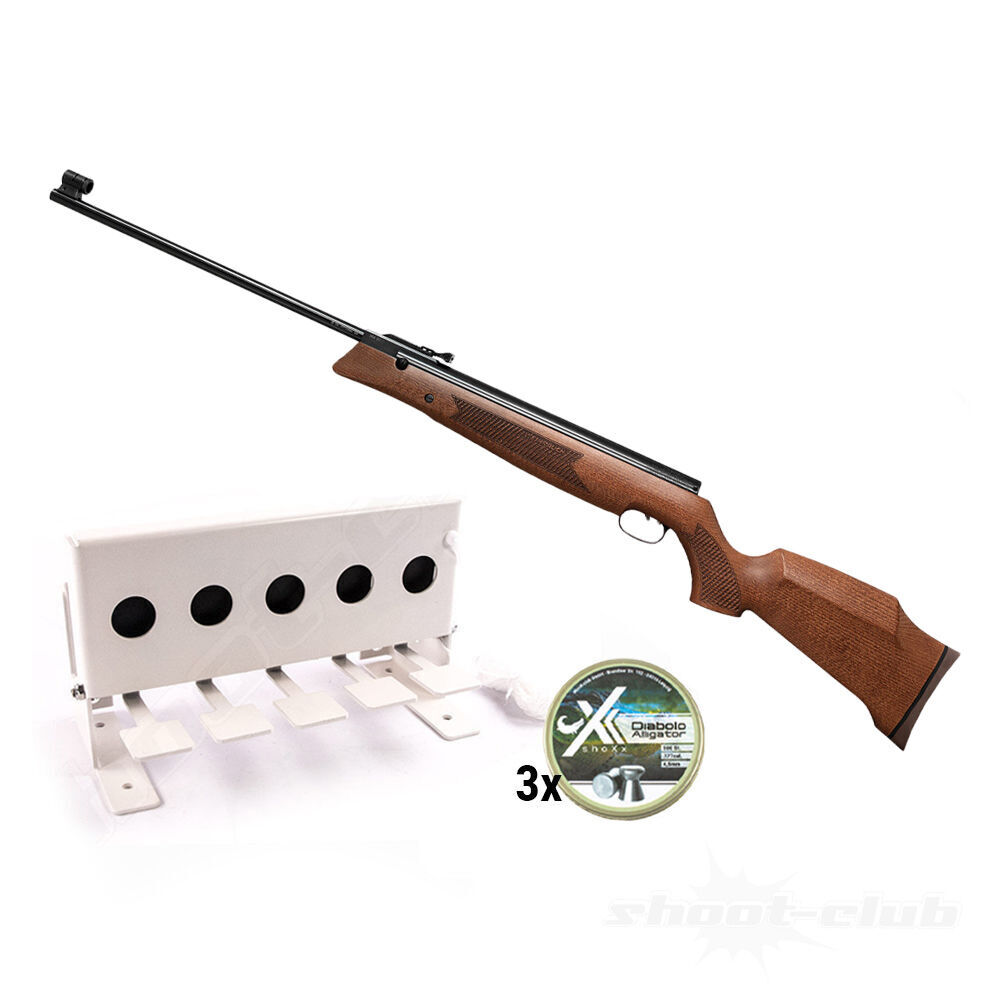 Weihrauch HW 80 SL Luftgewehr Kal. 4,5 mm Diabolos im Biathlon-Set