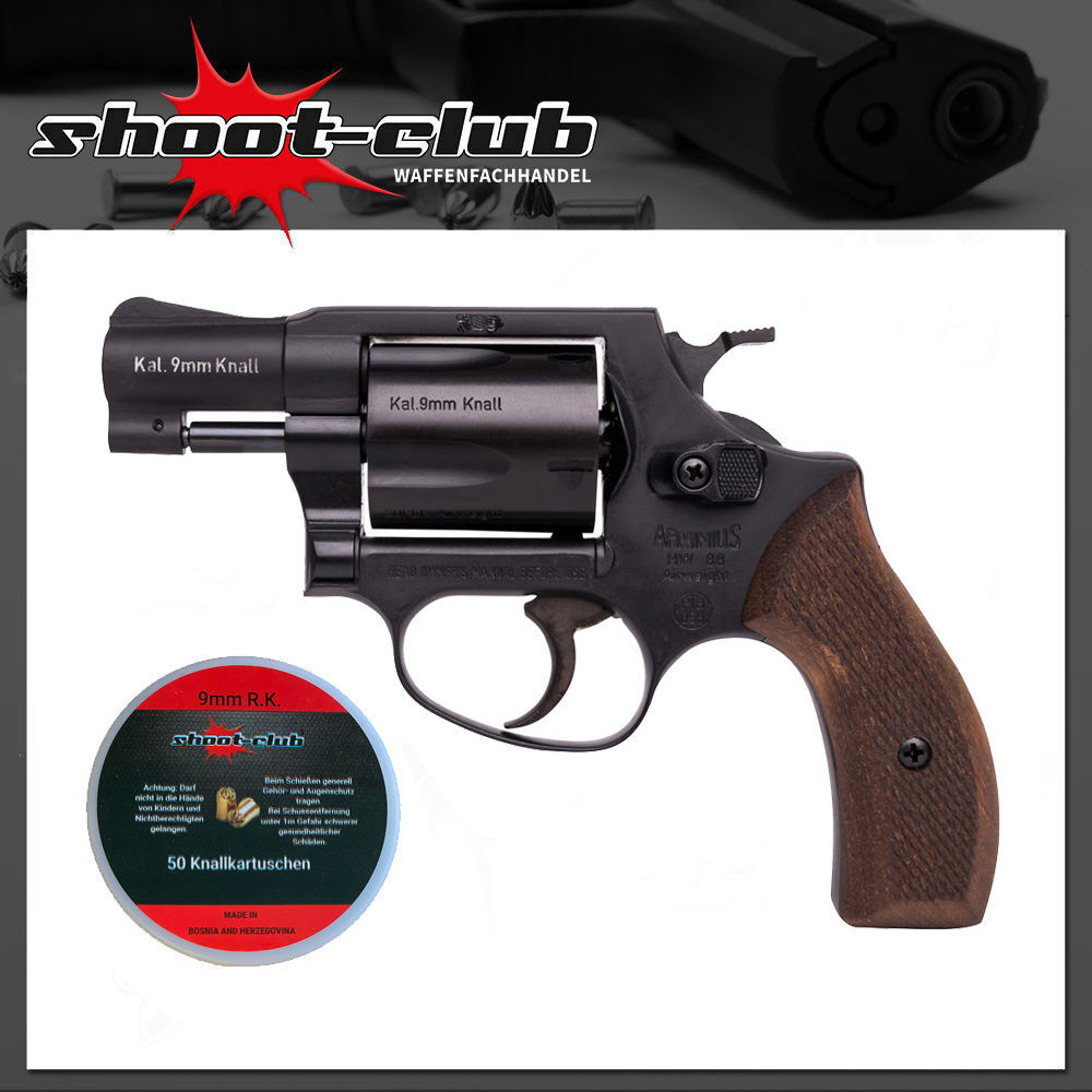 Weihrauch HW 88 Schreckschussrevolver 9mm brniert inkl. Platzpatronen