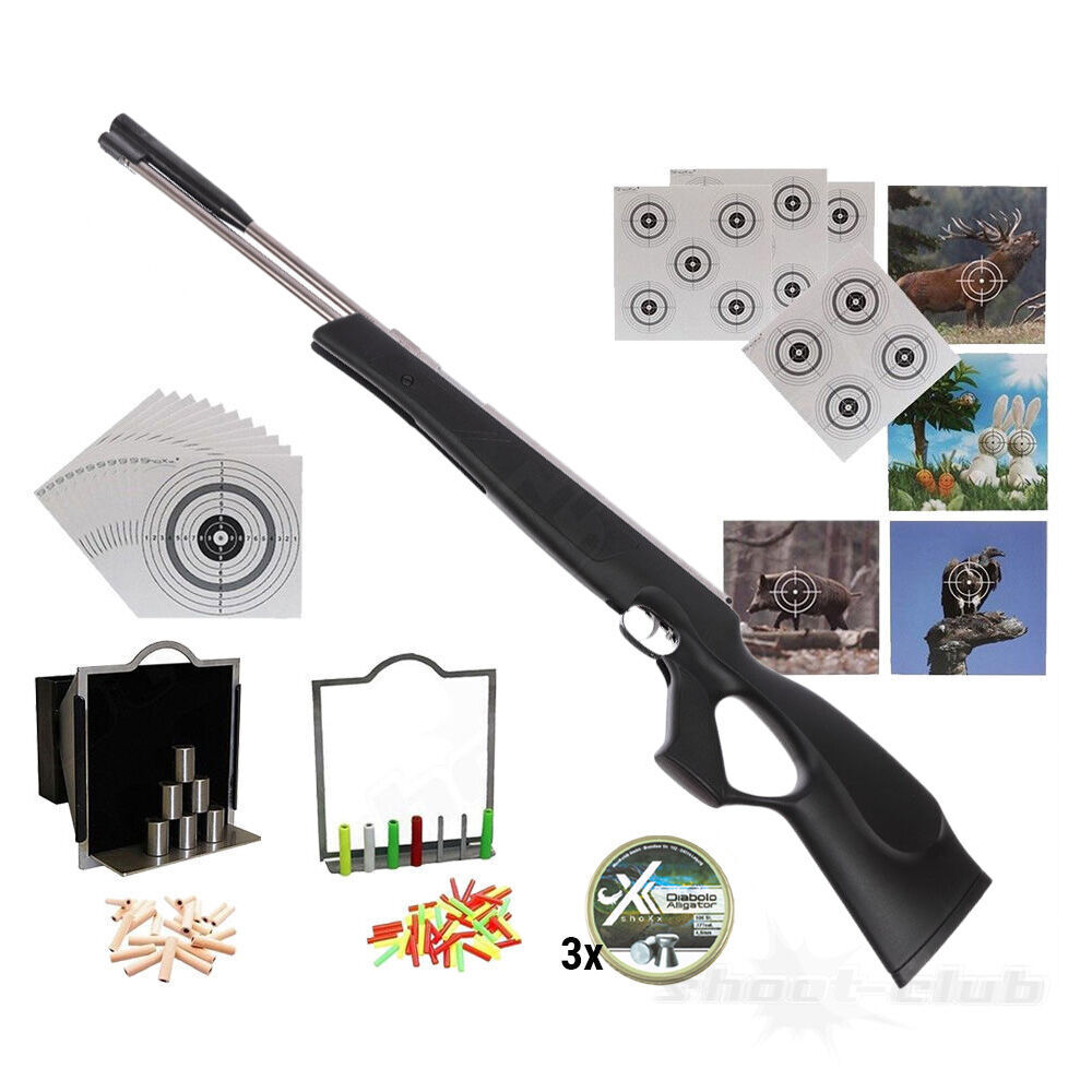 Weihrauch HW97 Black Line STL Luftgewehr 4,5 mm Diabolo Super-Target-Set