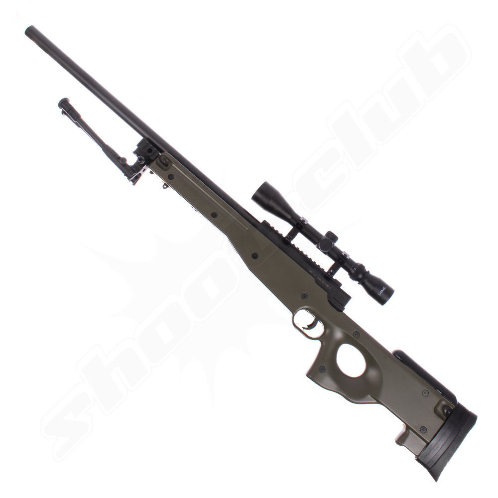 Well L96 MB-01 Airsoft Sniper Set 6mm BB - OD Green