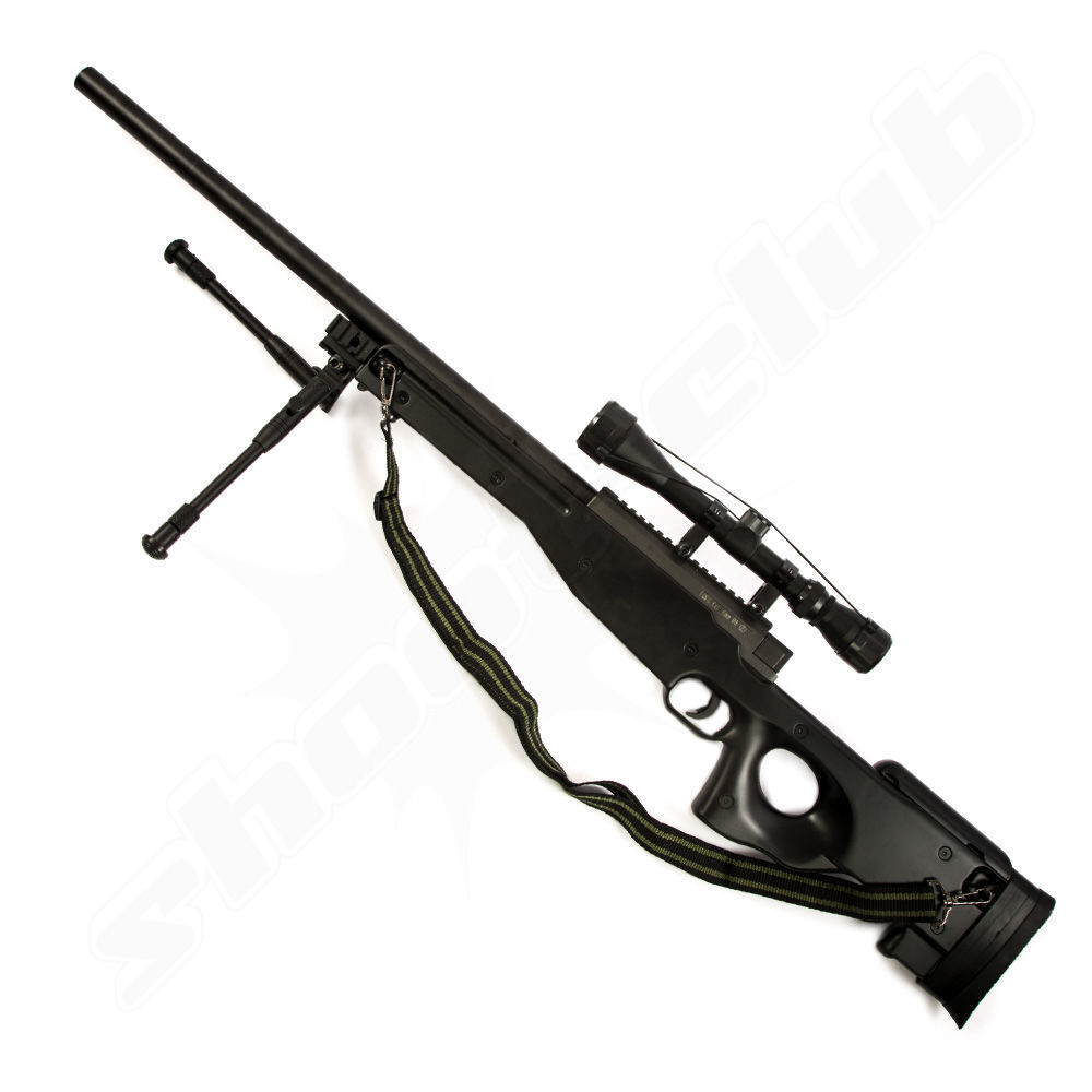 Well L96 MB01 Airsoft Sniper Set schwarz