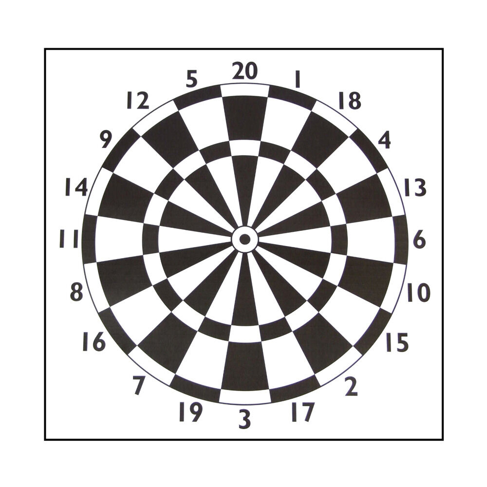 Zielscheibenauflage Darts 60 cm Papier