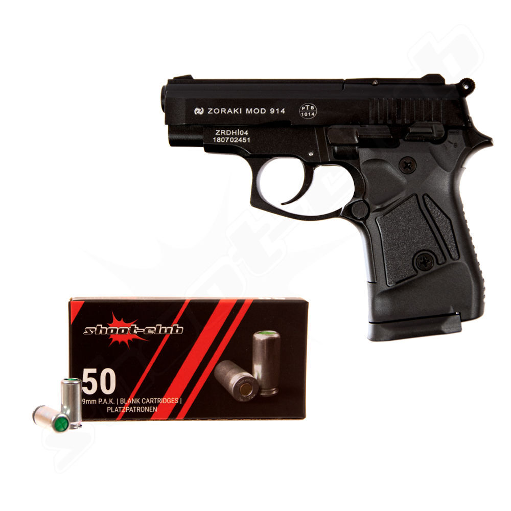 Zoraki 914-P Schreckschusspistole brniert 9mm P.A.K. Seit mit Platzpatronen