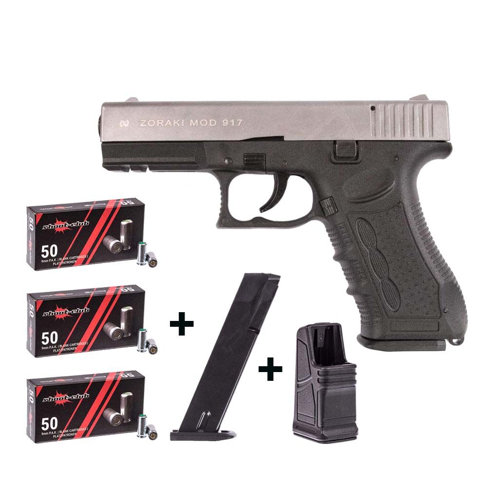Zoraki 917 Titan Schreckschusspistole 9 mm P.A.K. im Platzpatronen-Set