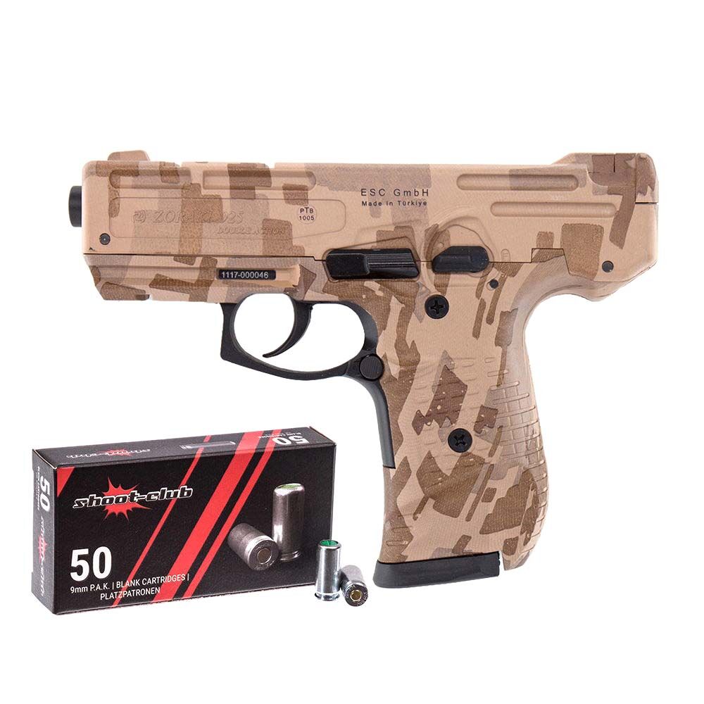 Zoraki 925 Schreckschusspistole camo 9 mm P.A.K. + Platzpatronen