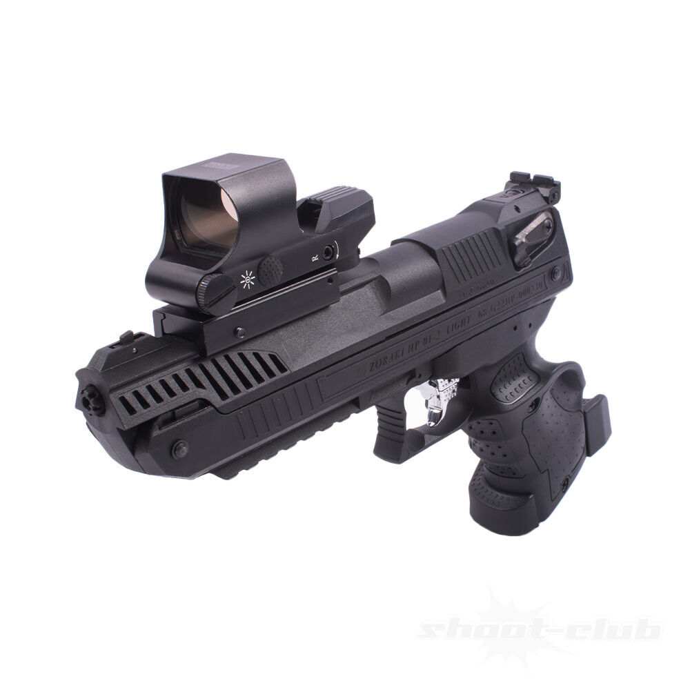 Zoraki HP01 Luftpistole Vorkompression 4,5mm Diabolo Leuchtpunktvisier Set mit Koffer