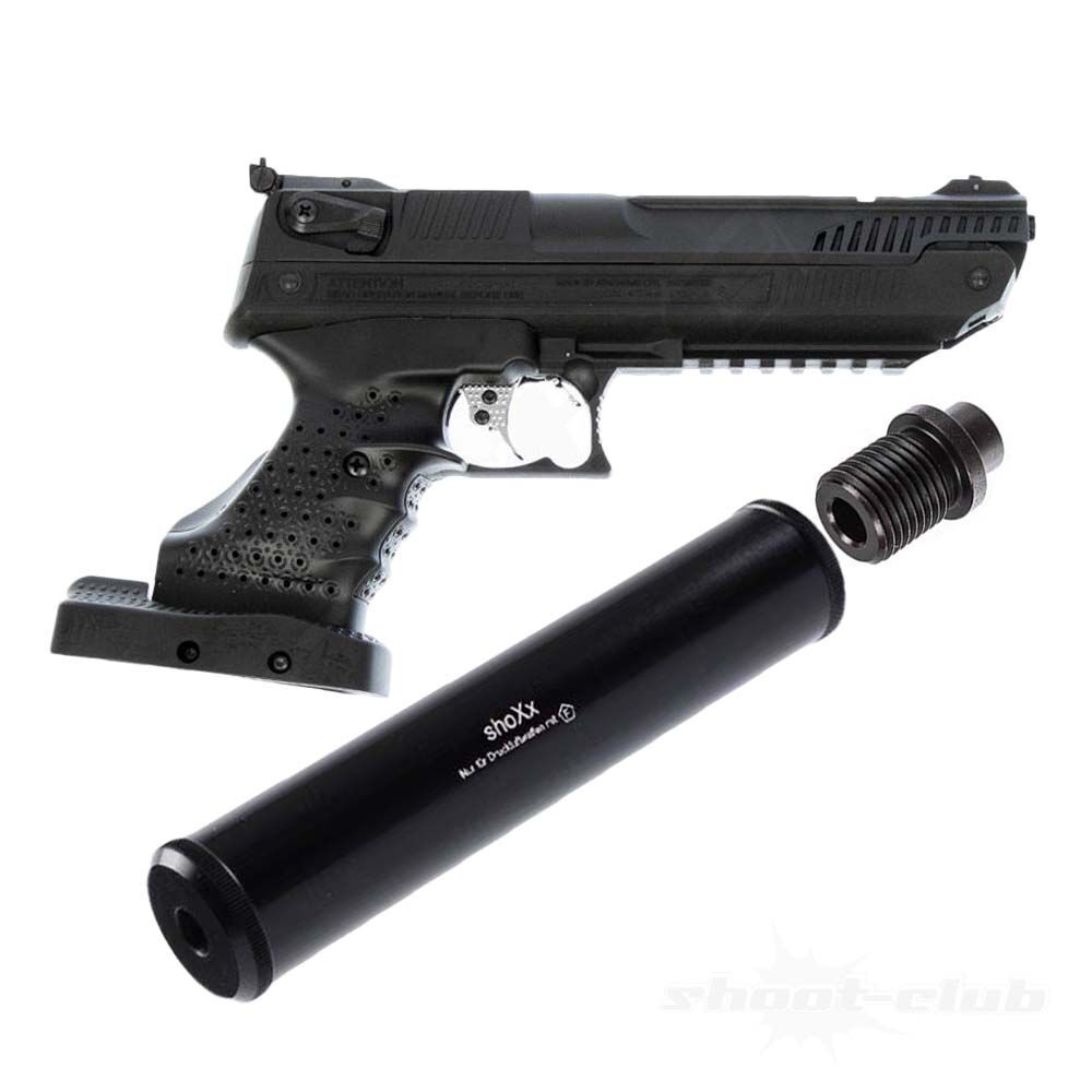 Zoraki HP01 Luftpistole Vorkompression 4,5mm Diabolo mit Schalldmpfer