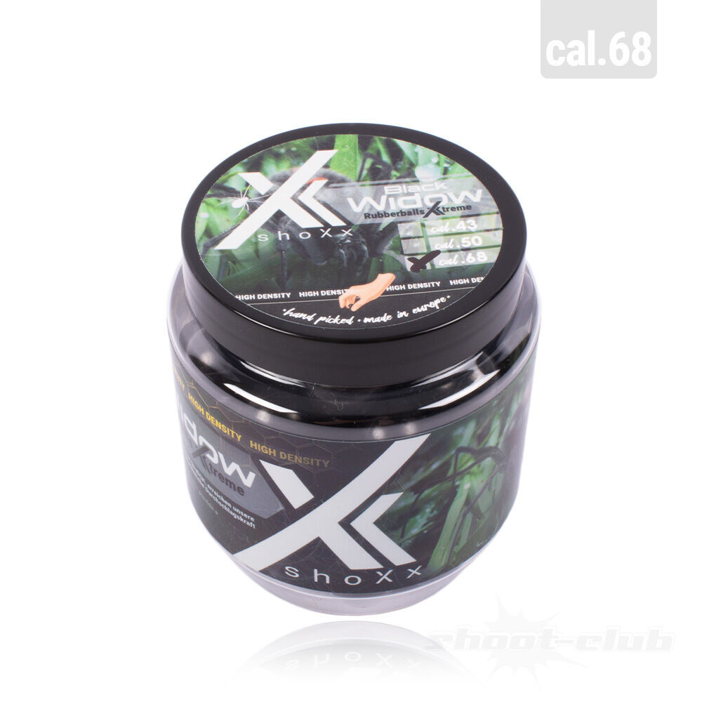 shoXx Black Widow Rubberballs Xtreme cal. 68 - Packungsinhalt 75 Stck