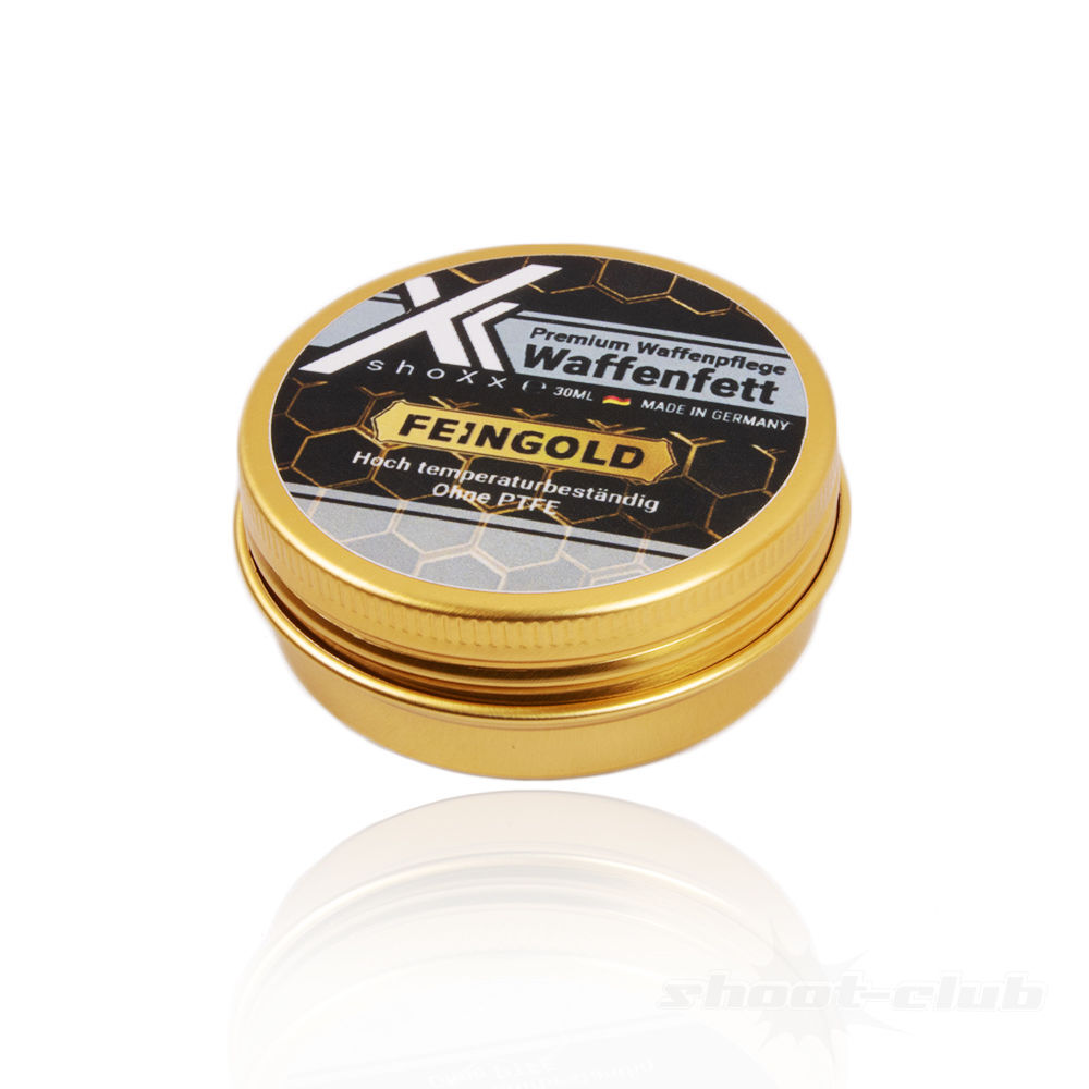 shoXx. Premium Waffenfett Feingold 30 ml - Schraubdose