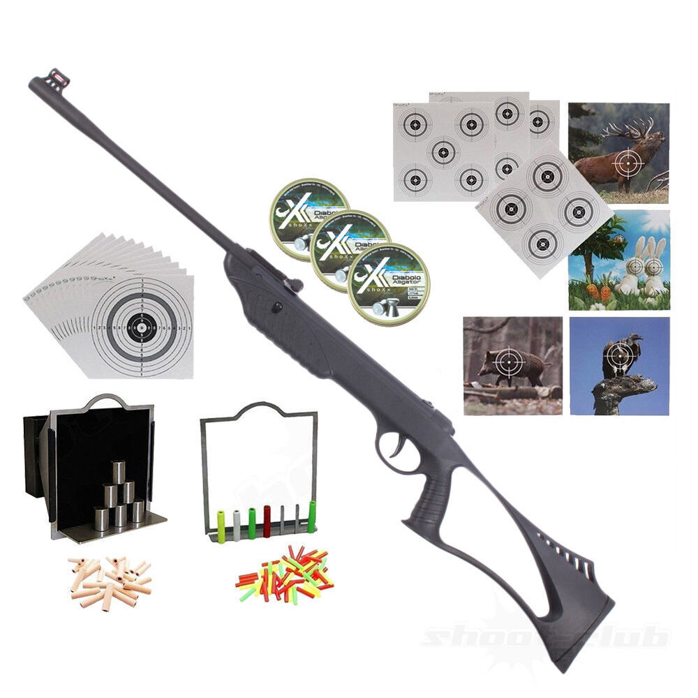 shoXx XS16 Kipplauf Luftgewehr 4,5 mm Diabolo im Supertaget Set