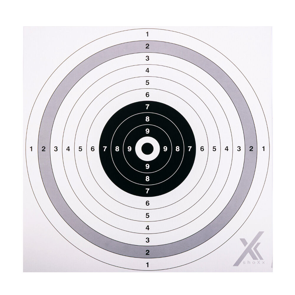 shoXx Zielscheiben 51 x 51 cm 10er Spiegel 250g/m Karton