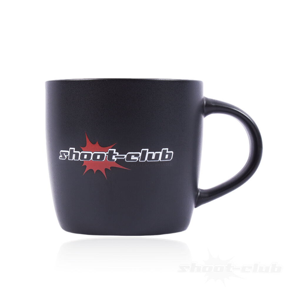 shoot-club Tasse Kaffeepot matt schwarz 360 ml