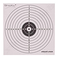 100 Zielscheiben aus Pappe 14x14 cm - Luftgewehr & Luftpistole