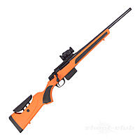 Brenner BR20 Polymer Orange Repetierbchse Drueckjagd-Set mit Falke Red Dot