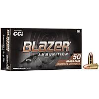 CCI Blazer Brass FMJ 115grs 9mm Luger 50 Schuss Pistolen Munition