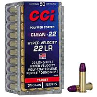 CCI Clean-22 HV Purple LRN 31grs .22lr 50 Schuss Kleinkaliber Munition