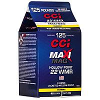 CCI Maxi-Mag JHP .22WMR 40Grs. 125 Schuss Kleinkaliber Munition Jagd