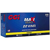 CCI Maxi-Mag JHP .22WMR 40Grs. 200 Schuss Kleinkaliber Munition Jagd
