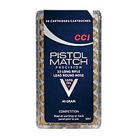 CCI Pistol Match LRN 40grs .22lr 50 Schuss Kleinkaliber Munition