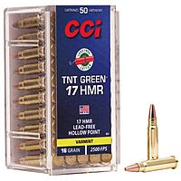 CCI TNT Green HP .17HMR 16Grs. 50 Schuss Kleinkaliber Munition Jagd
