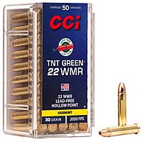 CCI TNT Green HP .22WMR 30Grs. 50 Schuss Kleinkaliber Munition Jagd