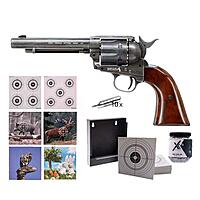 COLT SAA .45 Peacemaker Antique CO2-Revolver 4,5mm BB im Zielscheiben-Set